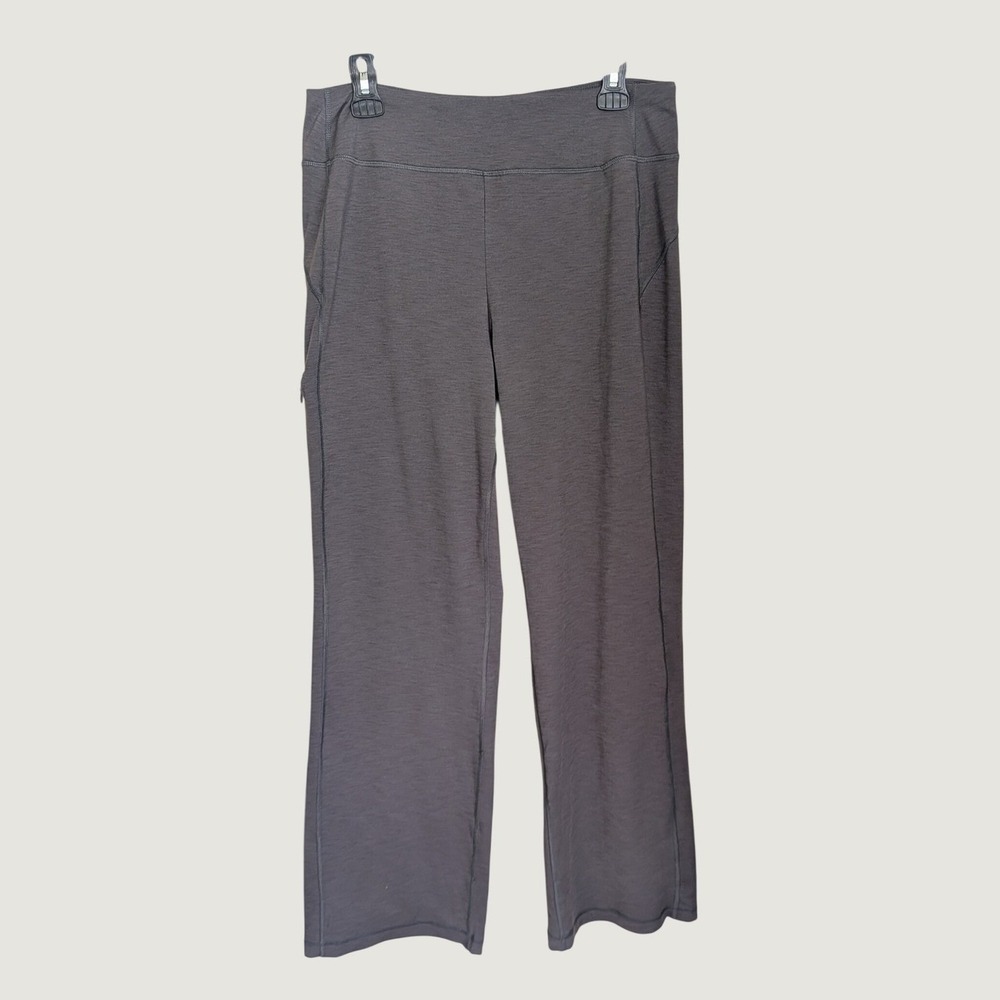 Duluth Trading Co Womens NoGA Classic Relaxed Leg Pants Charcoal Gray Medium 31
